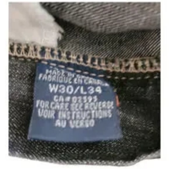 Vintage BRODY JEANS 1980's Men's Black Straight Leg Boot Cut Jeans Sz. W30/L34 - Picture 4 of 4